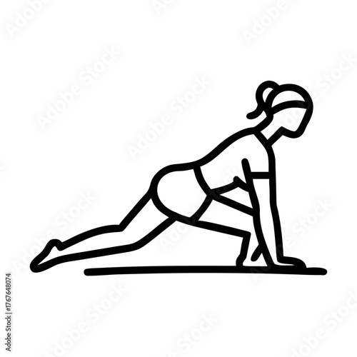 Woman practicing yoga on a mat at home for wellness