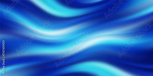 Abstract blue background featuring a soft, flowing water wave texture with light wavy lines for a digital pattern illustration