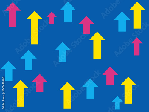 矢印グラフ背景