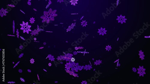 Christmas Background Blue Loop