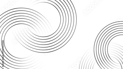 Circle lines pattern. Vector illustration. Abstract gradient background with glowing geometric lines. Futuristic abstract background. Circle style concept modern graphic design element.