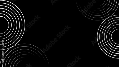 Circle lines pattern. Vector illustration. Abstract gradient background with glowing geometric lines. Futuristic abstract background. Circle style concept modern graphic design element.