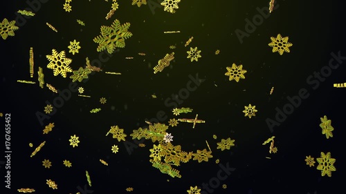 Christmas Background Yellow Loop