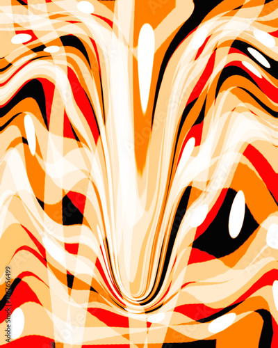 Soft Cream Flow Abstract Pattern with Warm Tones and Smooth Organic Texture for Modern Design