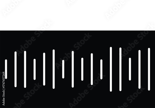 Abstract Sound Waveform Graphic Design