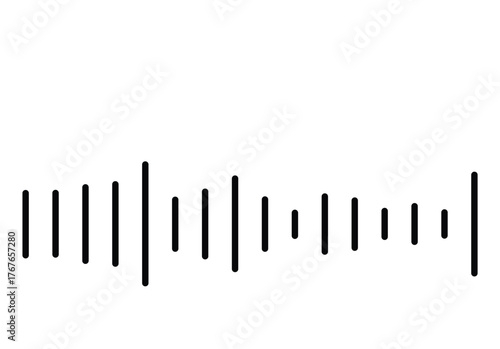 Abstract Sound Waveform Graphic Design