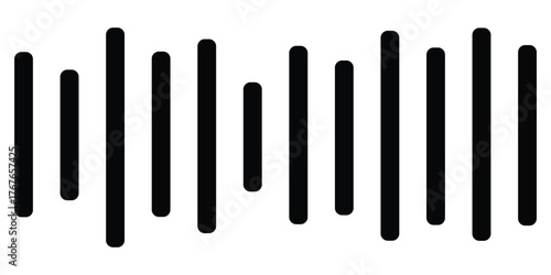 sound wave icon silhouette