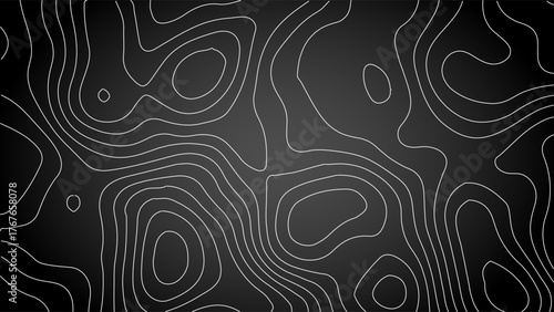 Abstract topographic lines. geographic grid map. topographic line contour map patterns background, Modern design with White background with topographic wavy pattern design. Vector illustration. 