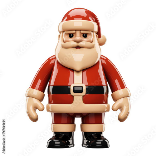 Christmas character set. Cute reindeer, Santa Claus, elf, snowman, penguin and polar beаr.
