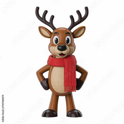 Christmas character set. Cute reindeer, Santa Claus, elf, snowman, penguin and polar beаr.
