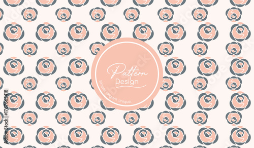 Modern Botanical Pattern for Background Design
