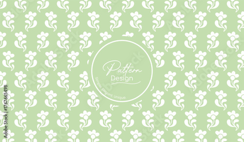 Hand-Drawn Floral Pattern with Petals
