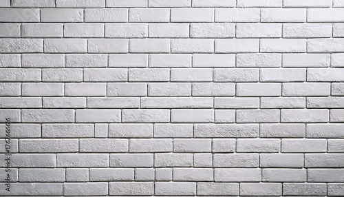 white brick wall texture background for interior design architecture projects
