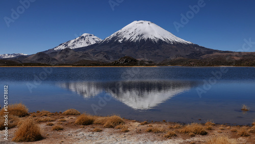View of Lauca National Park, Chile