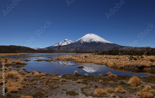 View of Lauca National Park, Chile