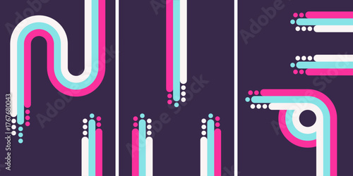 abstract background with colorful lines