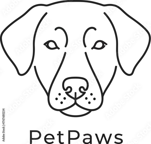 Dog pet animal canine puppy breed domestic friend mammal pedigree cute logo