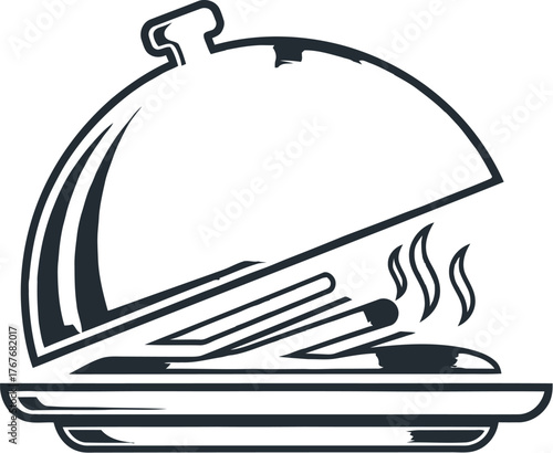 Food restaurant service catering dining gourmet cuisine chef menu silver dish