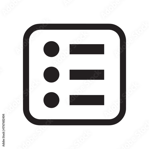 List icon with bullet points