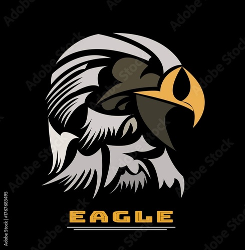 Eagle head vector illustration