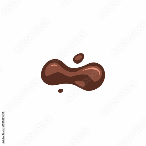 chocolate splash cartoon, choco flow, hot choco melting, liquid choco, choco droplets, abstract cocoa design, dynamic movement, fluid style, modern background element.