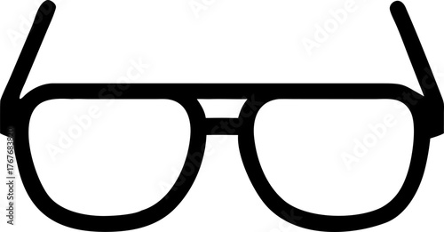 Stylish eyewear design, perfect for vision correction or fashion statement, available in scalable vector graphic ideal for branding and web design projects