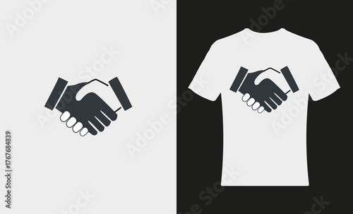 hand with t shirt design