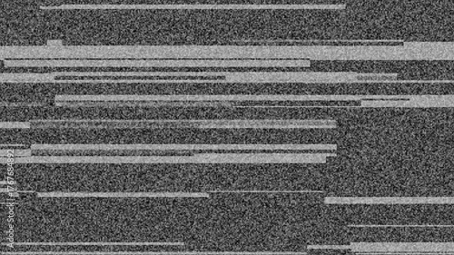 Simulated television turning on & off. Vintage switch on off television concept animation. tv screen noise glitch effect 4k animated video.