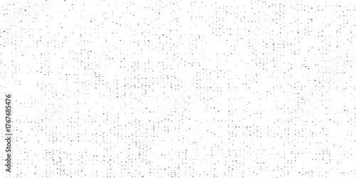 Distressed noise grain texture background with subtle dot pattern. Abstract rough surface in black and white for retro design, vintage layout, and grunge minimal vector background.