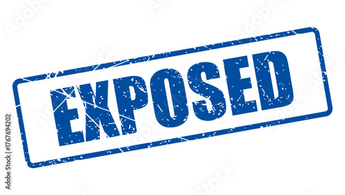 Exposed stamp with grunge texture