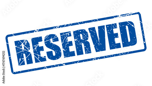 Reserved stamp with grunge texture