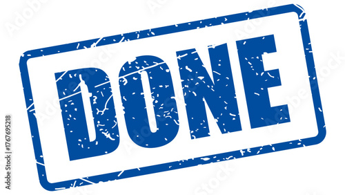 Done stamp with grunge texture