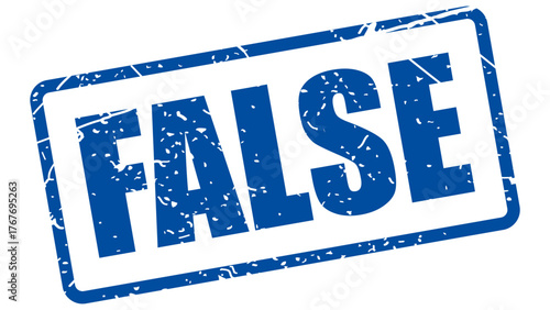 False stamp with grunge texture