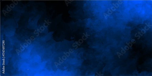 Dark night storm cloudscape texture with a blue grunge background and copy space. clouds, smoke, light, moon, color, fog, fire, heaven, water, design, backgrounds