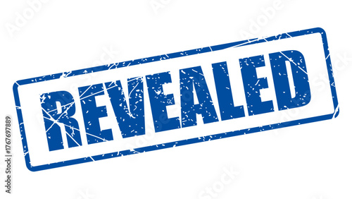 Revealed stamp with grunge texture