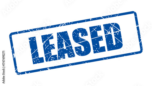 Leased stamp with grunge texture