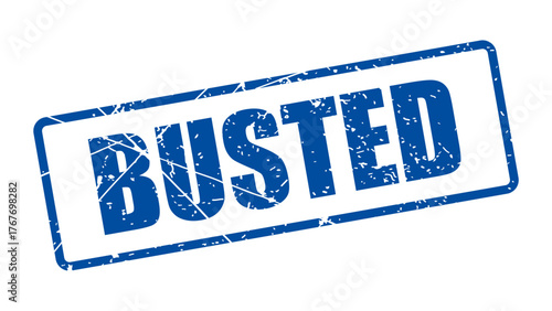 Busted stamp with grunge texture