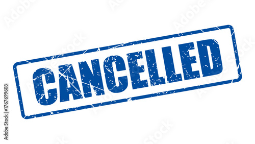 Cancelled stamp with grunge texture