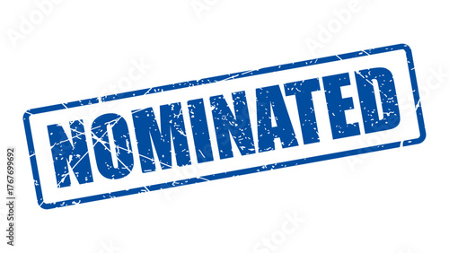 Nominated stamp with grunge texture