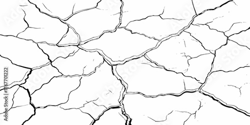 modern black and white scratch and cracks grunge texture dust and distressed wall pattern white background..
