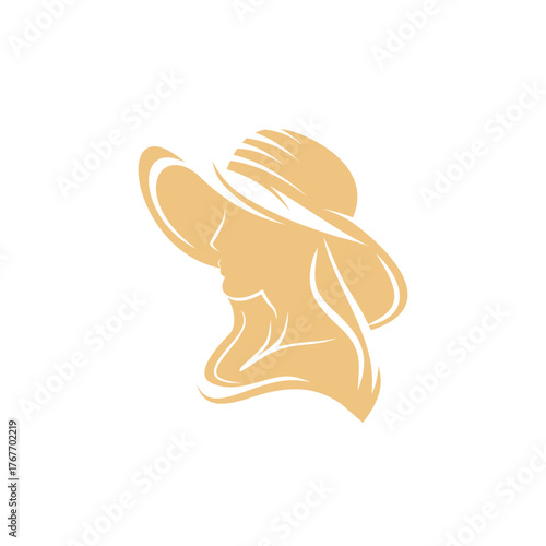 Beauty logo, woman face logo, simple face logo. Suitable for your design need, logo, illustration, animation, etc.