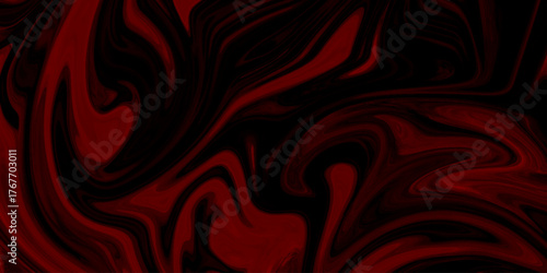 Abstract background of dark red liquid marble surface liner design. marble liquid ink texture. ink backdrop with wavy pattern. liquify swirl dark red and black colour art.