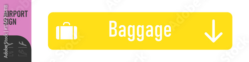 Airport Sign. Arrivals, departures, baggage and transfer - information board signs. Check in, information panel on the direction of arrivals and departures at airports. Takeoff and landing airplane
