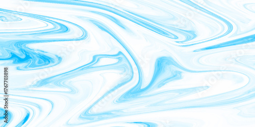 Abstract background of light blue liquid marble surface liner design. marble liquid ink texture. ink backdrop with wavy pattern. liquify swirl blue colour art.