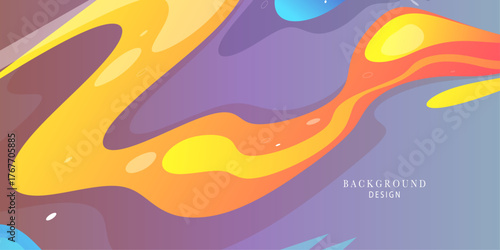 Abstract fluid wave color pattern gradient background 