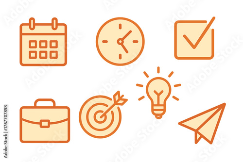 Essential business planning and productivity concepts featuring time management goals and ideas