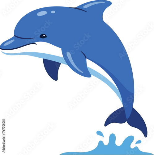 Dolphin ocean sea marine mammal animal wildlife aquatic nature blue jump water