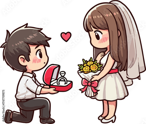 プロポーズのイラスト