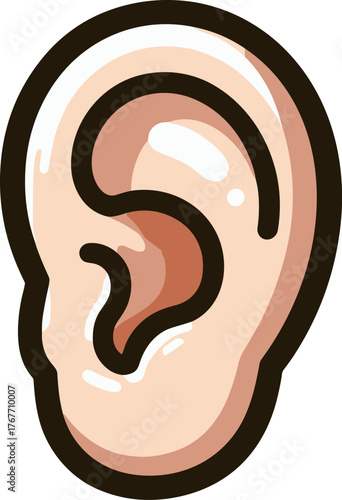 左耳のイラスト
