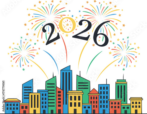 Welcome 2026 Fireworks